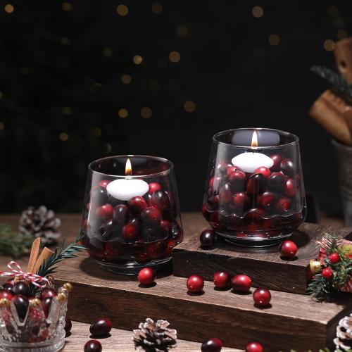Christmas Artificial Cranberries Fruit Fake Cranberries for Christmas Tree Decoration Wedding Garland DIY Craft Table Decoration Photo Props