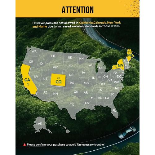 KAC Catalytic Converter Replacement for 2012-2018 Focus SE/SEL/Titanium/S L4 2.0L Stainless Steeland Ceramic Material Ref.No # 674137 1Pcs (EPA Compliant)