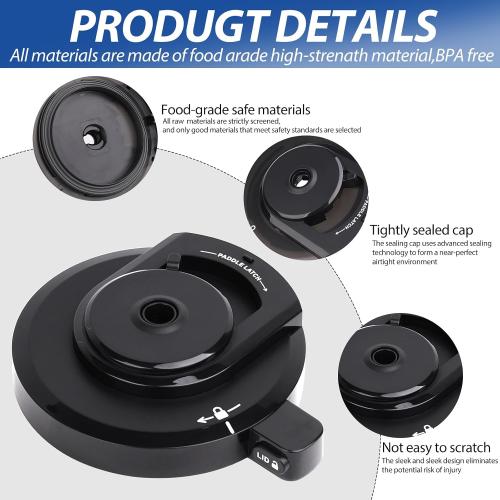 Replacement Outer Bowl Lid for NC301Creami Ice Cream Maker,Compatible with NC301/NC300/NC299AMZ/NC201/NC101