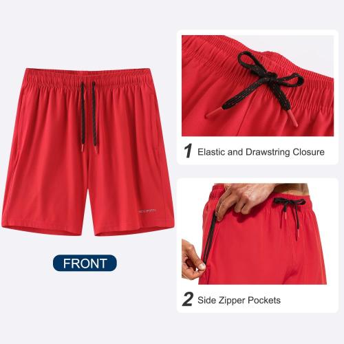 EXTRA LARGE HODOSPORTS Mens 7 Swim Trunks with Compression Liner S-6XL Quick Dry Swimming Shorts Zipper Pockets Swimsuits