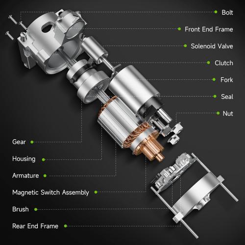 New Starter Compatible with Chrysler 300 2005-2010, Dodge Challenger 2009-2010, Charger 2006-2010, Magnum 2005-2008 V6 2.7 3.5 L, M000T21171 04608800AA 336-2099 SMT0298 19025N
