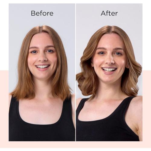 REVLON New and Improved SmoothStay Coconut Oil-Infused Heated Hair Styling Brush | 1” Barrel for Voluminous, Shiny Results (Black/Red)