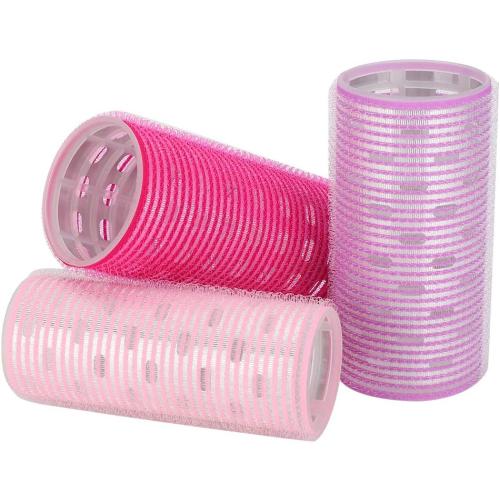 Hair Roller Sets, 3Pcs Self-Adhesive Hair Rollers, Portable Grip Holding Styling Curlers, Hairdressing Tool, Salon Hair Dressing Curlers for DIY Hair