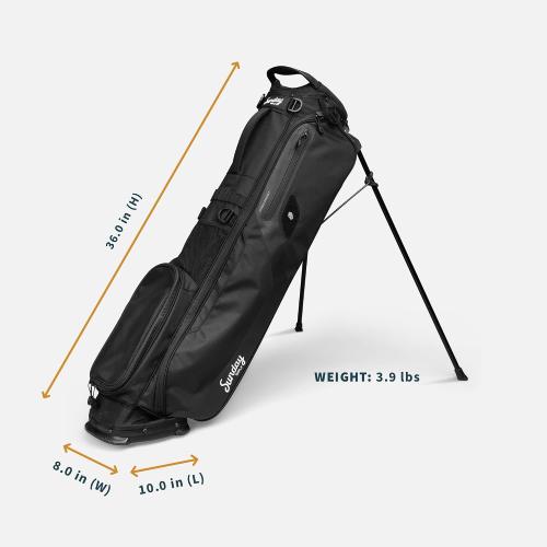 Sunday Golf El Camino Bag - Lightweight Golf Stand Bag with Strap | 3.9 pounds, Easy to Carry, For Driving Range, Par 3 and Standard Courses