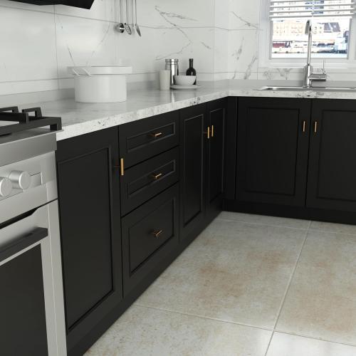 Goldenwarm 10 Pack Gold Cabinet Knobs Brushed Brass Drawer Knobs Gold Dresser Hardware - LS201GD Single Hole Handles for Kitchen Cupboard Doors Closet Hardware 2in Overall Length