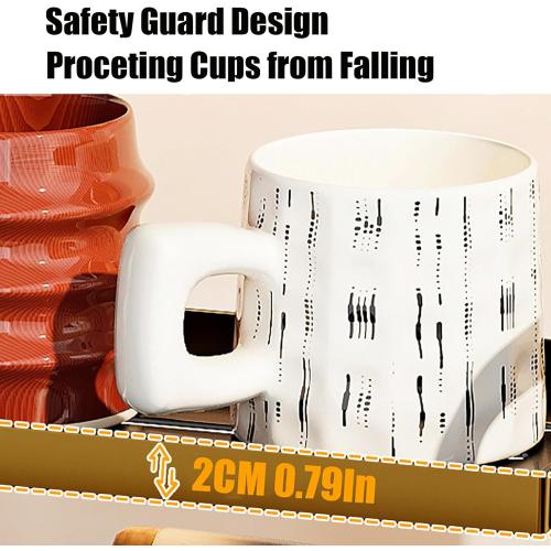 KISKIS Coffee Mug Cup Holder Space Saving 2-Tier