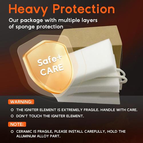 Upgraded 201657-03S Furnace Hot Surface Ignitors Compatible with Goodman Amana Janitrol Nitride Igniters, Replace 201657-03 20165702 20165702S 601TB IGN02004 0230K00001