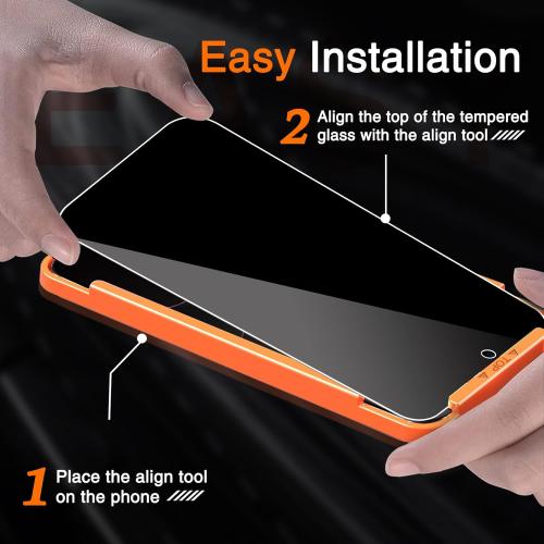Milomdoi 3 Pack Privacy Screen Protector for iPhone Air [Phone Case Friendly for 17 Air] Accessories Private Film, 3 Pacs Tempered Glass Camera Lens Protector, with Mounting Frame for Apple Anti Spy