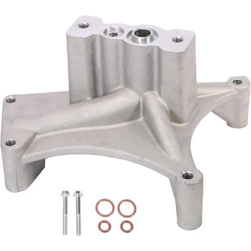 JAVOUKA Non EBP Valve Turbo Pedestal Kit, Turbocharger Pedestal w/O-Rings and Bolts for Ford for Powerstroke Diesel 7.3L 1999.5-2003, for F250 Super Duty/F350 Super Duty/E350 Club Wagon/Excursion