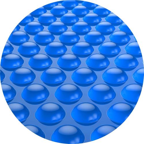 Blue 12Ft BigXwell 12 Foot Round Solar Pool Cover, 16-mil Blue Pool Covers for Above-Ground and In-Ground Pools, Heavy-Duty Insulating Cover, Solar Blanket Cover for Swimming Pool