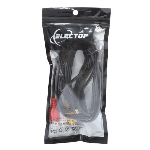 ELECTOP 4 Pin S-Video to 3 Male RCA Composite Video Cable 1.45M(4.75FT)