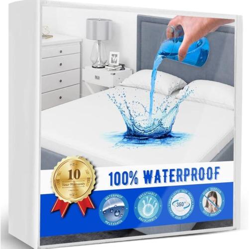 Twin Mattress Protector Waterproof Mattress Topper Cover Super Noiseless Soft & Breathable for Kids Bed Cover,Terry Twin Mattress Pad for Kids Pets Adults Fitted Bed Sheets Twin 39x75