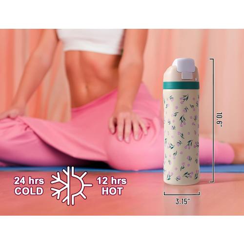 DLOCCOLD 24 oz Insulated Stainless Steel Water Bottle