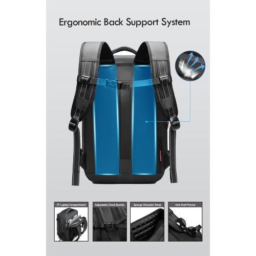 Vacuum Seal Backpack Travel with Built-in Pump 80L Expandable Travel Backpack with Vacuum System, TSA Lock Water Resistant Carry-On Backpack
