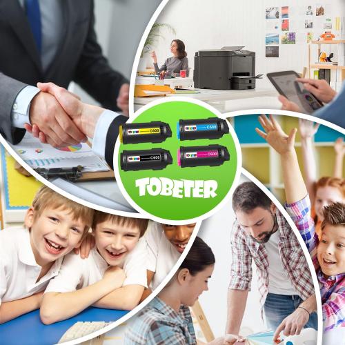 ToBeter Compatible C600 C605 Toner 16.9K Yield Replacement for Xerox 106R03919 106R03918 106R03917 106R03916 Toner Cartridge for VersaLink C600 C605 Printers ( 4 Pack, BMCY )