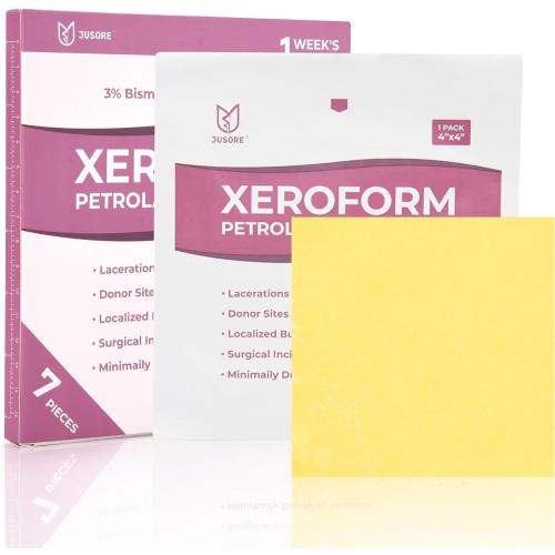Medical Xeroform Petrolatum Dressing 4x4 - FSA-HSA, Non Stick Gauze Pads
