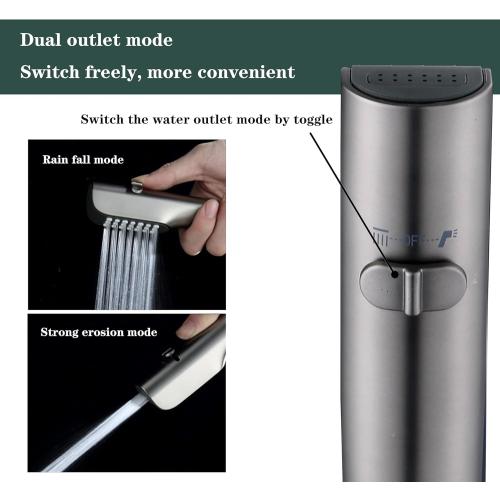 Tub faucet spayer attachment,Bathtub Shower Head Sink-Faucet with 5 Adapters, 79 Hose for Pet Dog Rinse, Baby Bath & Hair washing, ON/OFF Extension for Tub Faucet, Utility Sink, Garden,Bathroom