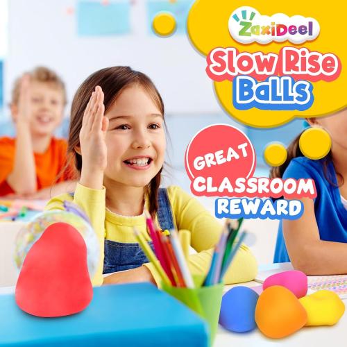 Squishy Stress Balls for Kids - 6 Pack Dough Squishy Fidget Toys for Anxiety Relief, Classroom Prize Party Favors Bulk Toys, Goodie Bags Stuffer for Kids, Easter Basket Stuffers for Boys Girls