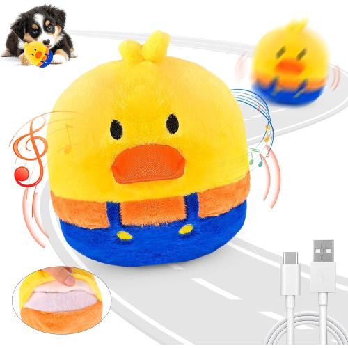 Interactive Dog Toys, Rechargeable Vibrating, Jumping,Talking & self-Moving Dog Toys, Puppy Toys to Keep Them Busy, Anxiety Relief & Boredom Buster for Small & Medium Dogs
