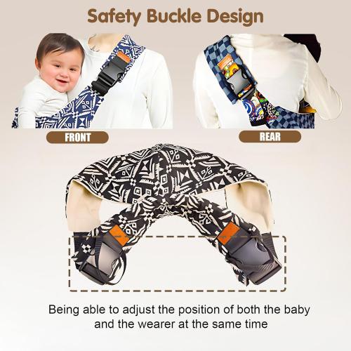 yemyig Baby Sling Carrier,Toddler Carrier, 2024 New Baby Carrier Newborn to Toddler,Portable Lightweight Non-Slip Hip Seat Carrier 10-30lbs(Square)