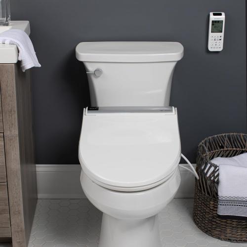 Bio Bidet BB2000 Luxury Electric Bidet Seat with Warm Water Wash & Air Dryer, Heated Seat, Remote Control & Deodorizer, Round