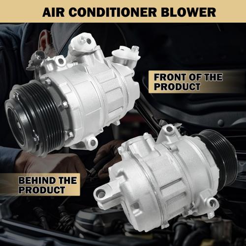 Air Conditioner AC Compressor Fits for Ford Police Interceptor Utility 2013-2015, Ford Explorer 2011-2019, with A/C Clutch, CO9777C AC Compressor, Replaces 68201076, BB5319D629DA, DB5Z19703A