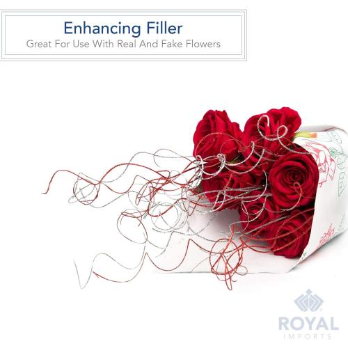 Size 26 , 75 Color Gold Royal Imports Sparkle Glitter Curly Ting Ting Branches Vase Filler for Wedding, Holiday & Home Decoration, 26”, 75 Stems (Gold)