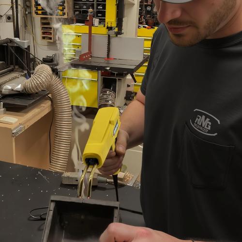 Allturn Plastic Welder, 2 in 1 Plastic Welding Kit, Hot Staples Weld Gun, Car Bumper Repair Kit for Most Plastics, Patent Number D970324(Yellow)