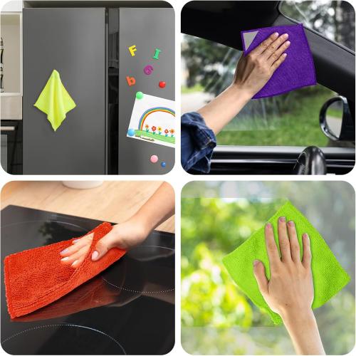 8 Pcs Magnetic Cleaning Cloth Dry Erase Reusable Magnetic Microfiber Whiteboard Cleaning Cloth Towel for Dry Erase Board Whiteboard Classroom Home Office(Multiple Colors,6 x 6 Inch)