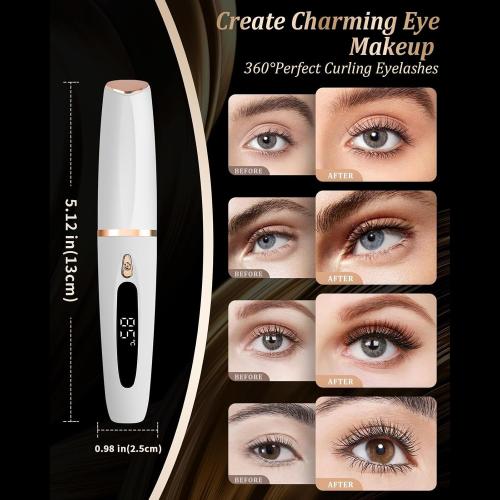 Modifiable Warmed Eyelashes Curlingstone Tool USB Charging Fast Heating Plan for Natural Capacity and Security Rechargeable Eyelashes Curler