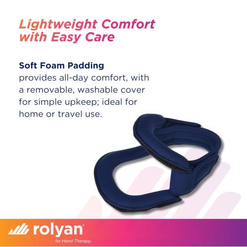Rolyan Adjustable Frame Cervical Collar, Size Medium, Soft Neck Brace Fits Neck Circumferences 14 - 16, Wire Frame, Bendable Collar Stabilizes Neck After Head and Neck Injuries