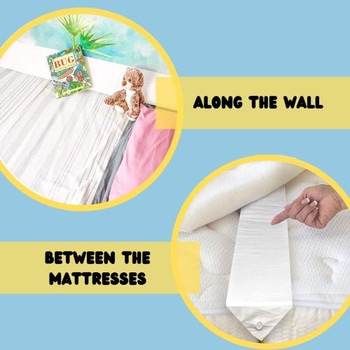 SnugStop The Original Bed Wedge | Gap Filler Between Your Headboard and Mattress | Triangle Pillow Wedge | Headboard Gap Filler | Anti-Slip Mattress | Don't Lose Your Pillow (Queen)