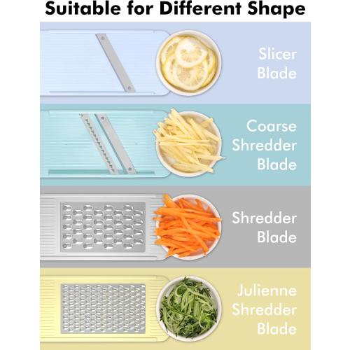 Geedel Professional Mandoline Slicer for Kitchen, Multi Purpose Vegetable Slicer Cutter, Vegetable Cutter Onion Cutter for Veggie Fruit Cheese