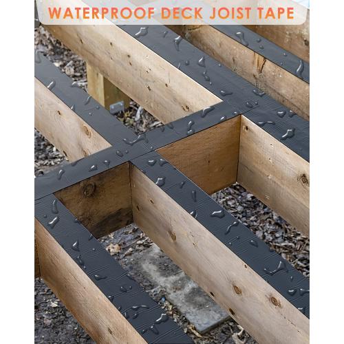 3 Pack PACETAP Deck Joist Tape for Decking, 1-5/8 x 50', 3 Rolls Waterproof Butyl Tape, Black