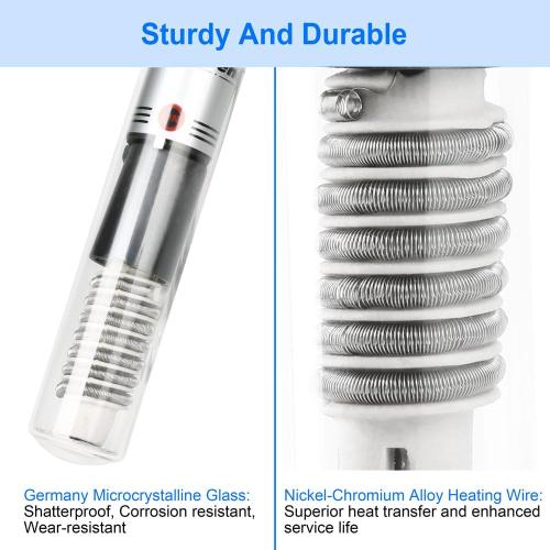 Submersible 50W Aquarium Heater Adjustable Fish Tank Heater 50 Watt