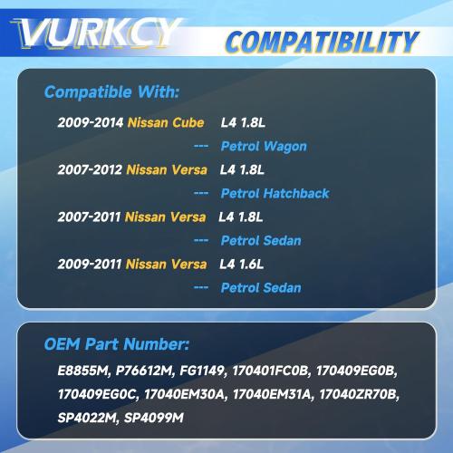 Vurkcy Electric Fuel Pump Module Assembly for 2007-2014 Nissan Cube & Versa