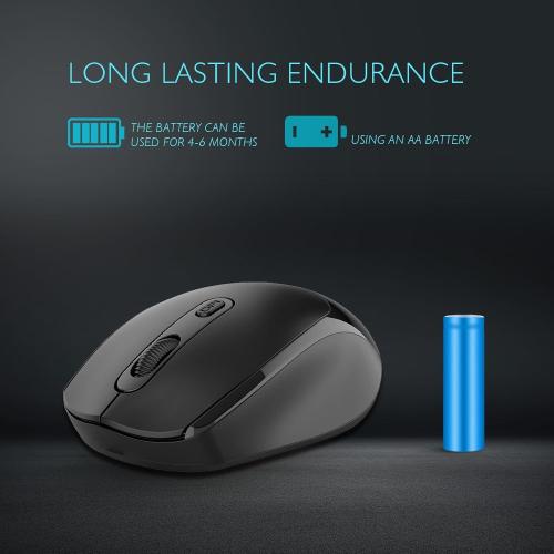 ONE-UP Wireless Mouse, 2.4G, Silent, USB Nano Receiver, for Laptop, Chromebook, PC, Mac, Windows and School Work (Grey)