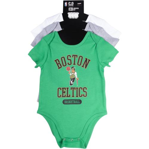 Ultra Game Youth NBA Official Baby Super Soft Cotton 3 Pack Creeper Bodysuit
