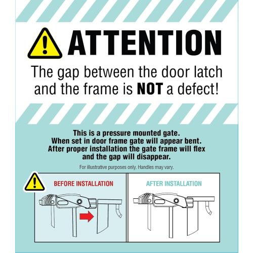 Wide Baby Gate for Doorways & Bottom of Stairs, Pressure Mounted Walk Through Baby Gate for Toddlers & Pets, Tested & Safe, American Designed, American Owned