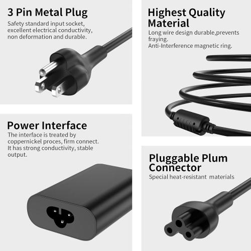 65W 45Watt USB C Charger for Dell Laptop Charger Replacement Dell Latitude 5520 5420 5320 5430 7420 7390 7320 7400 Dell XPS 13 15 Chromebook 3100 Computer Fast Charging Type C Power Supply Cord