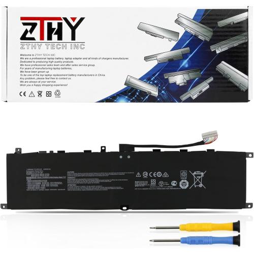 ZTHY 65Wh BTY-M57 Laptop Battery Replacement for MSI GP66 GP76 Leopard 10UE 10UG 10UH 11UE 11UG 11UH MSI Vector GP66 GP76 12UE 12UG 12UGS 12UH 12UHS 12UHSO 12UEO 12UGSO GP66HX GP76HX 12UGS 12UHS 15.2V