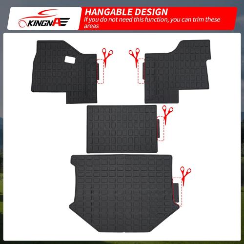 Floor Mats Compatible with Kenworth 2013-2024 T680/2014-2023 T880/2019-2023 W900S/2013-2020 Peterbilt 579/2014-2020 Peterbilt 567 TPE All Weather Guard Protector Floor Liner Accessories