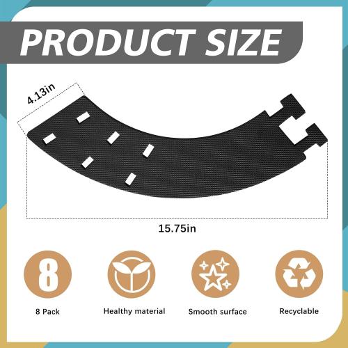 ReliThick 8 Pcs Bed Frame Toe Protectors Bed Frame Leg Covers Feet Protectors to Keep Your Toes from Hard Furniture Legs Corner Guards, No Adhesive or Glue(Black)