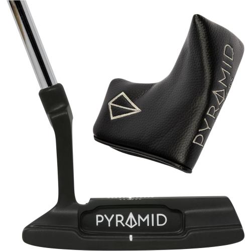 Pyramid Golf Putter for Improved Accuracy & Consistency – Gear Effect Grooves, High MOI, Precision Milled Face, Soft Feel Grip, Forgiveness on Mishits, Free Head Cover, Ideal for Inconsistent Stroke