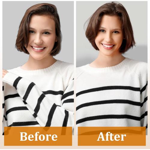 Round Hair Blow Dryer Brush - 1.2 Inch Ceramic Barrel Hair Dryer Brush for Short/Middle Hair, One Step Drying, Volumizing, Straightening and Styling, Negative Ionic Dryer Brush (Black-Golden, 1.2)