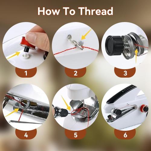 Handheld Sewing Machine,Portable,Mini Sewing Machine,Easy to Use,Fast Sewing Speed,Suitable for Sewing Clothes,Fabric,DIY Home Machine for Beginners