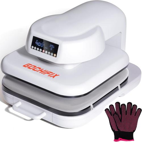 Heat Press Machine for T Shirts, 15x15 Auto Shirt Press Machine w/ 4 Memory Modes, 15 Mins Auto-Off, Precise Temp/Timer Control, Fast Even Heat for Sublimation, HTV, Heat Transfer Projects