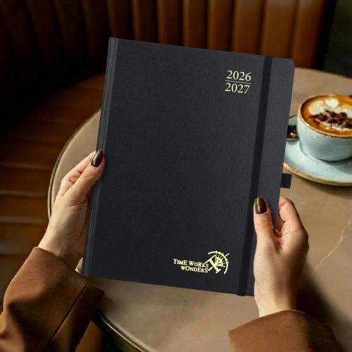 POPRUN Monthly Planner 2026-2027, Large-8 x 10, 18 Month Calendar Book