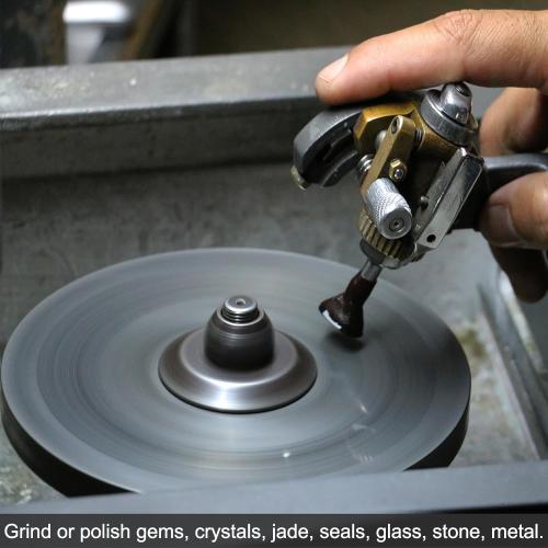 uxcell Diamond Sanding Grinding Disc, 8-Inch (200mm) Grit 400 No Center Hole, Flat Lap Disk Polishing Discs Abrasive Wheel for Gemstone Tile Porcelain Glass Stone Metal