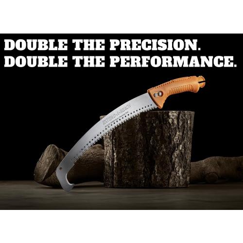 Pruning Manual Hand Saw // Hand Held or with Extension Manual Pole Saw for Tree Trimming // Fits All Extension Poles with Standard US Acme Thread // Tree Limb Hand Saw (Pole Sold Separately)